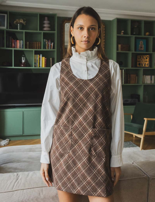 Kariertes Kleid Elym