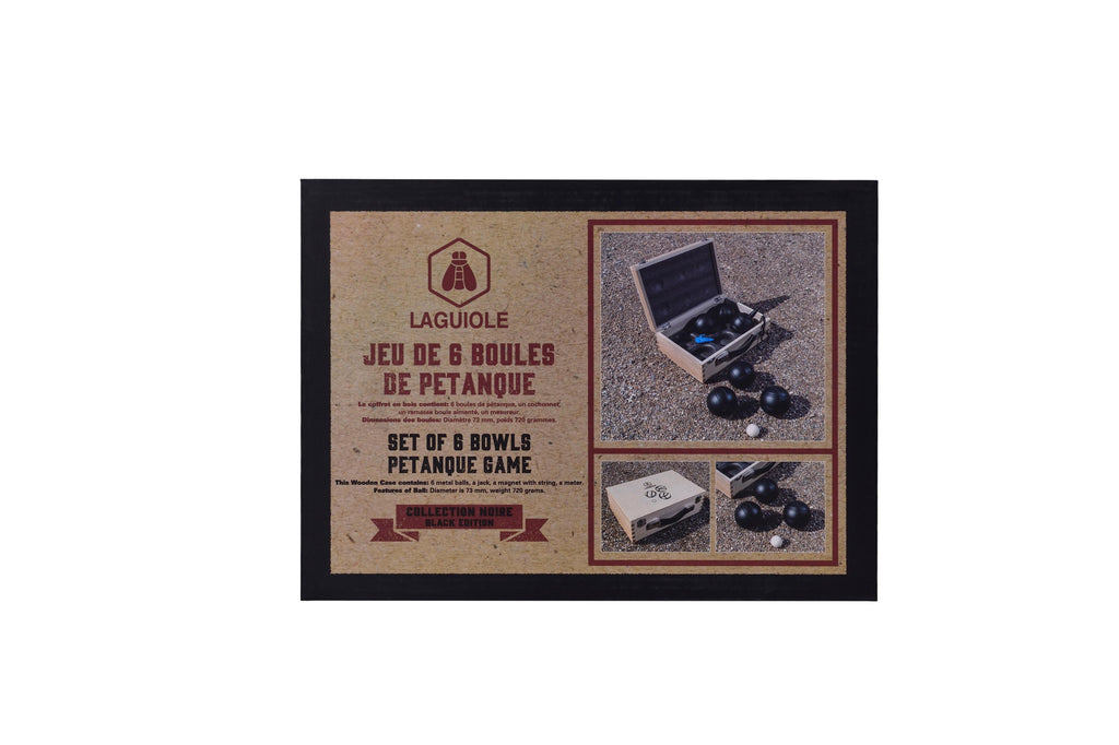 Jeu De 6 Boules De Pétanque - Black Edition