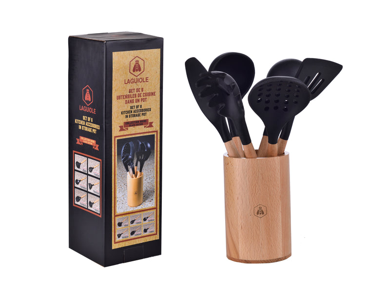 Set Of 6 Utensils - Black Edition