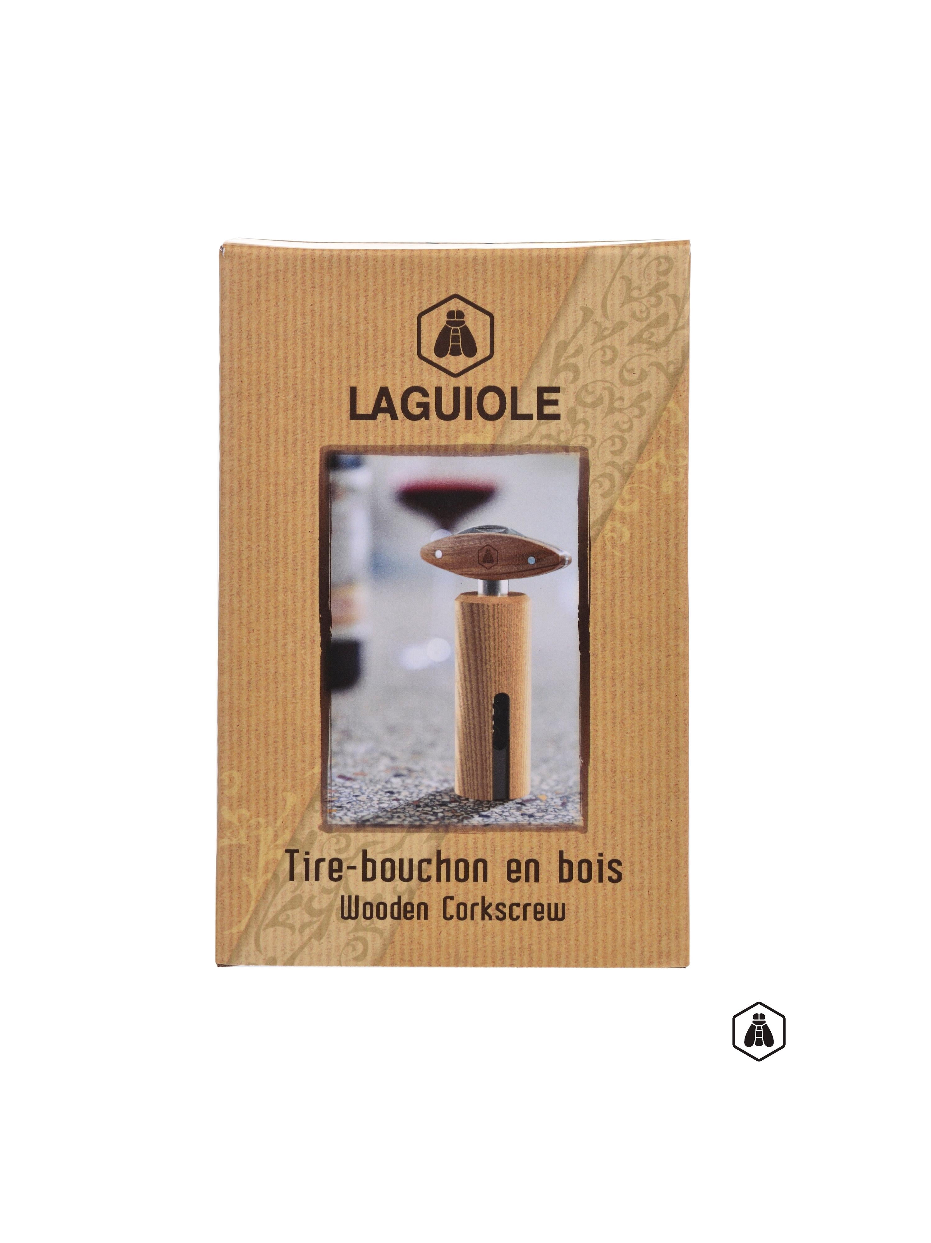 Corkscrew With Rotating Wooden Handle