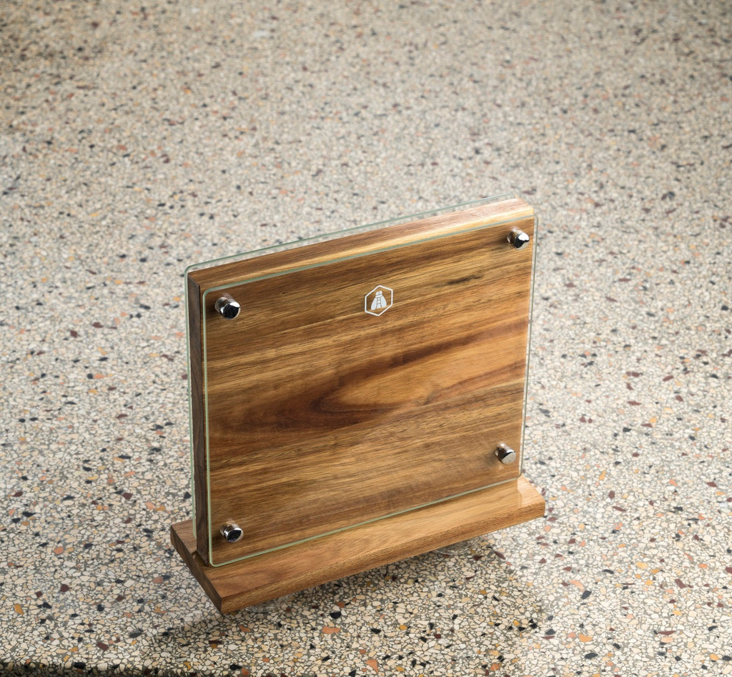 Bloc Repose Couteau Aimanté En Bois D’Accacia 25Cm