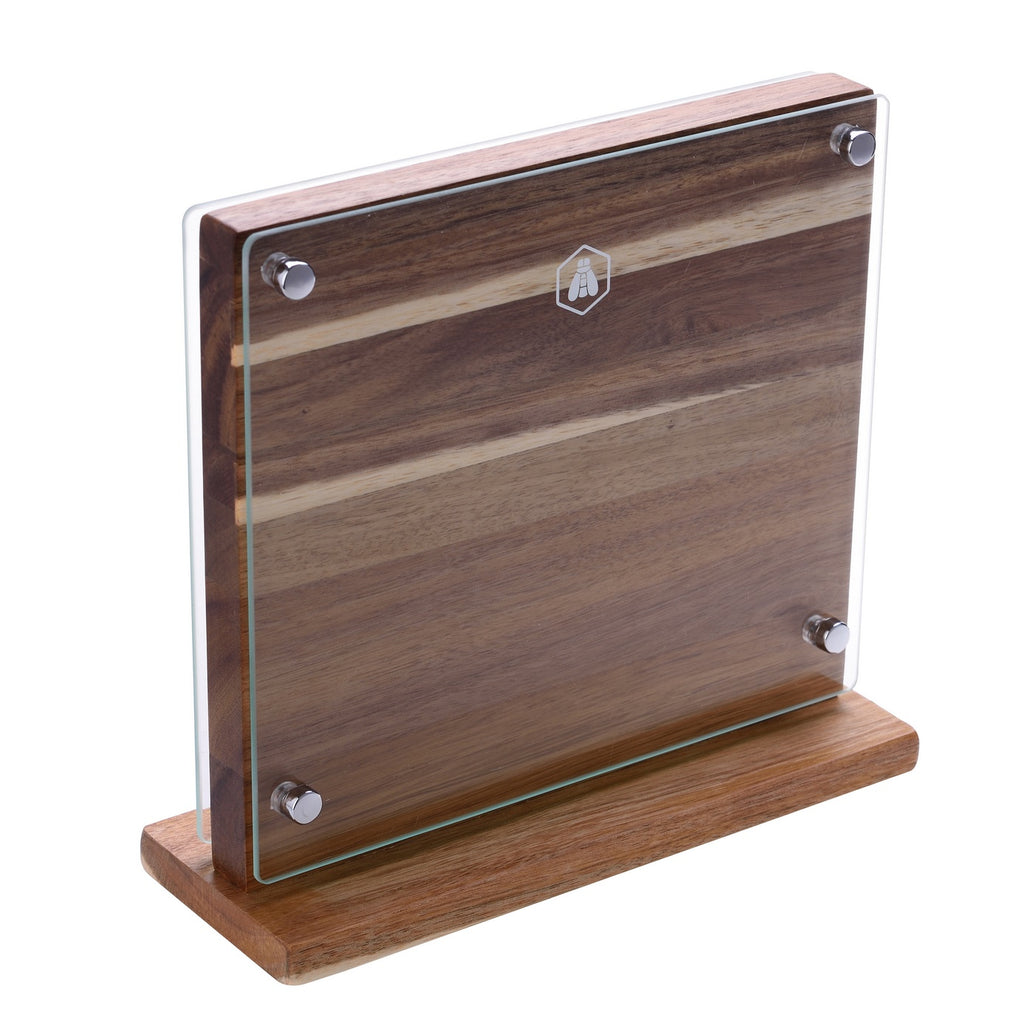 Bloc Repose Couteau Aimanté En Bois D’Accacia 25Cm