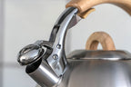 Bouilloire Sifflante 3 L - Manche En Bois - Pour Tous Types De Feux