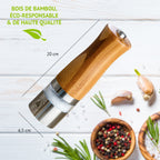 Pepper Or Salt Mill - Bamboo - Brown