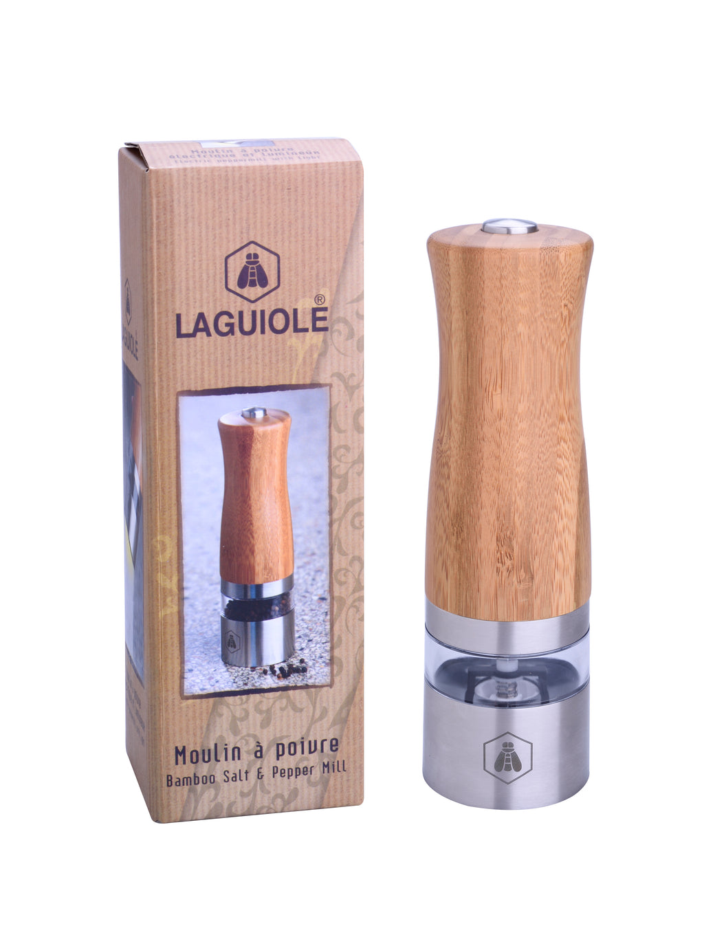 Pepper Or Salt Mill - Bamboo - Brown