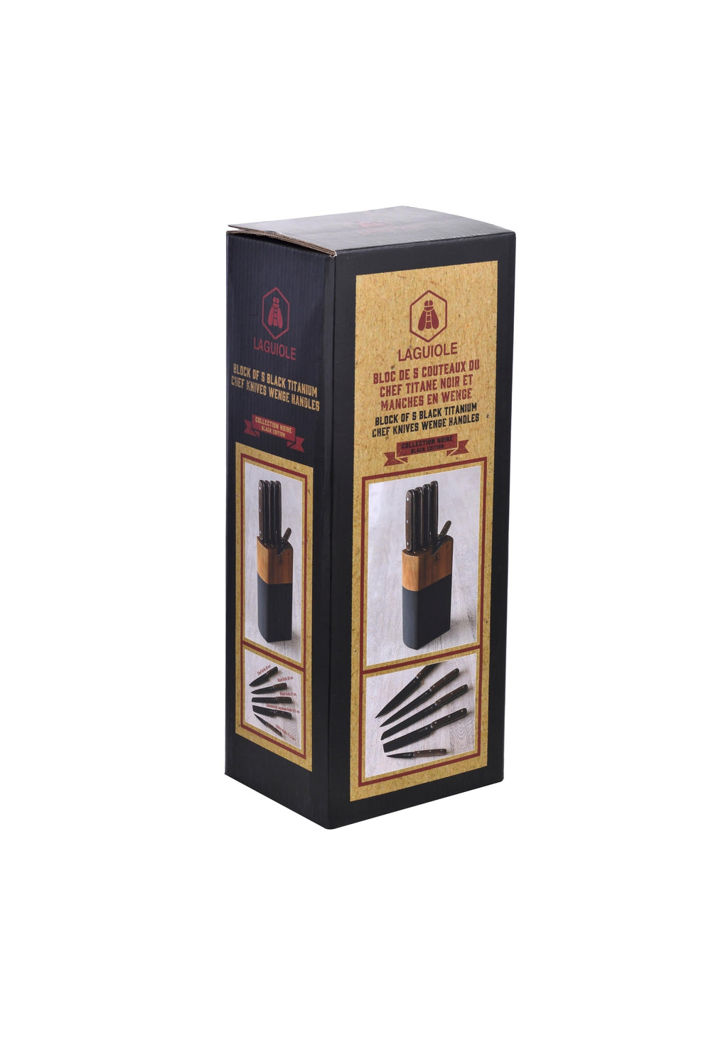 Set of 5 Pieces - Kitchen Knives - Titanium