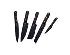 Set Of 5 Pieces - Kitchen Knives - Titanium