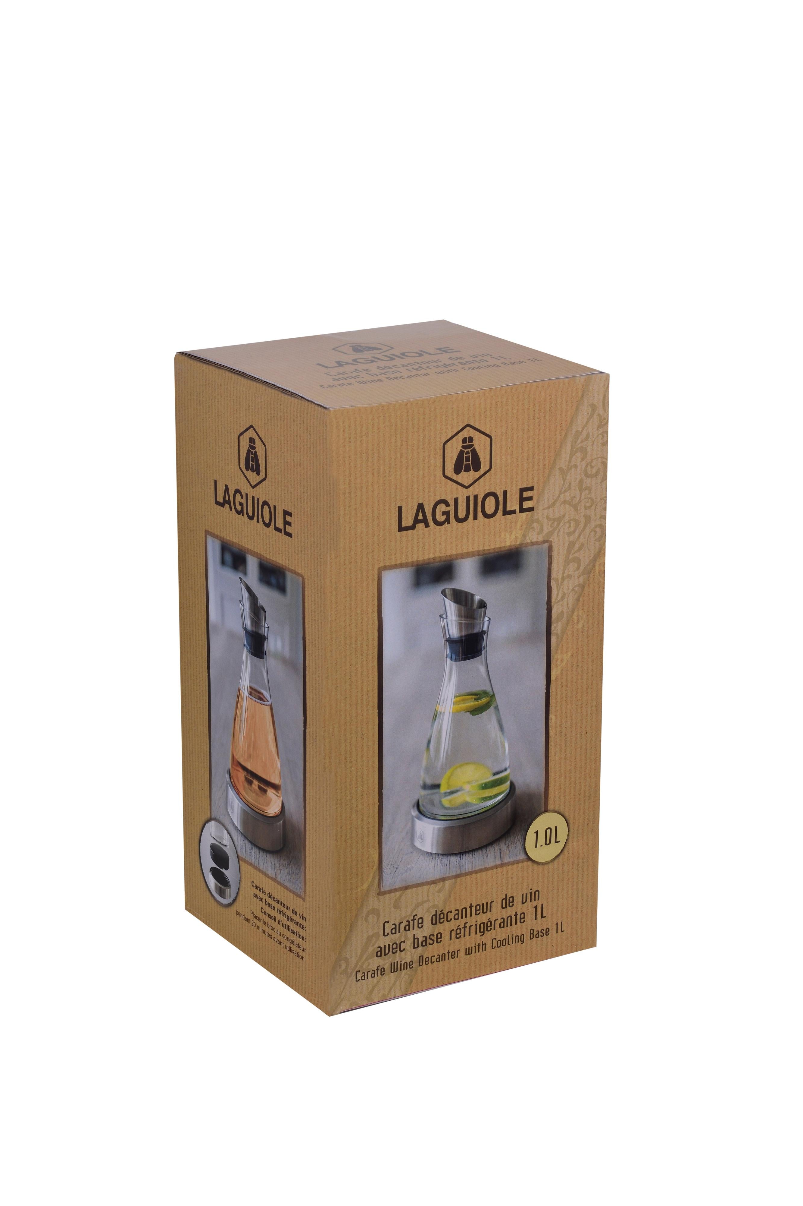 Glass Carafe With Stainless Steel Cooling Block - 1L