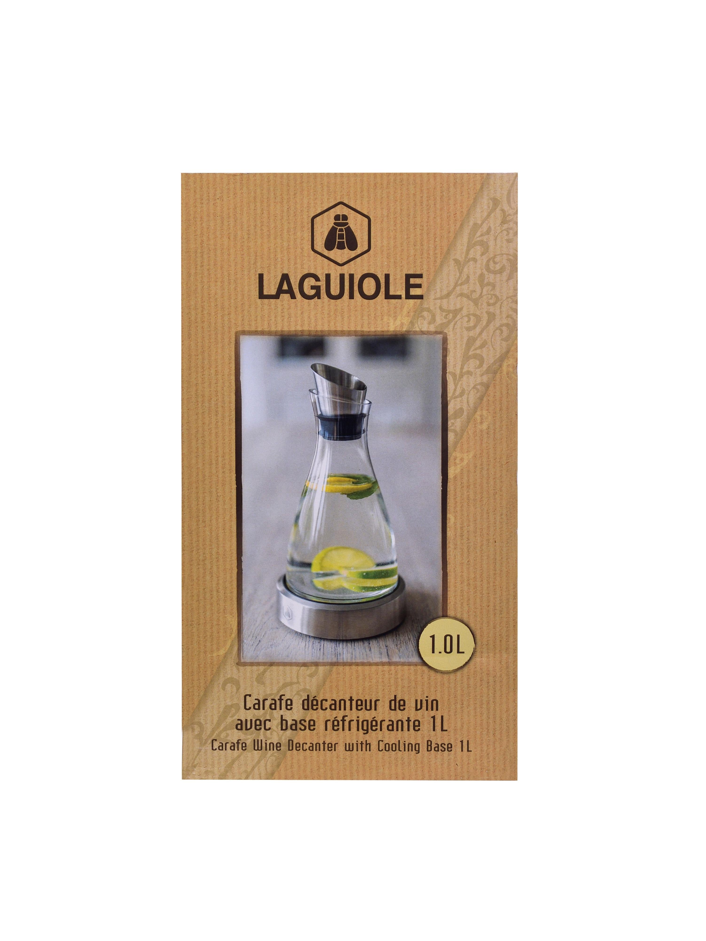 Glass Carafe With Stainless Steel Cooling Block - 1L