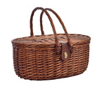Cooler Picnic Basket For 2 People - Brown