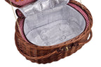 Cooler Picnic Basket For 2 People - Brown
