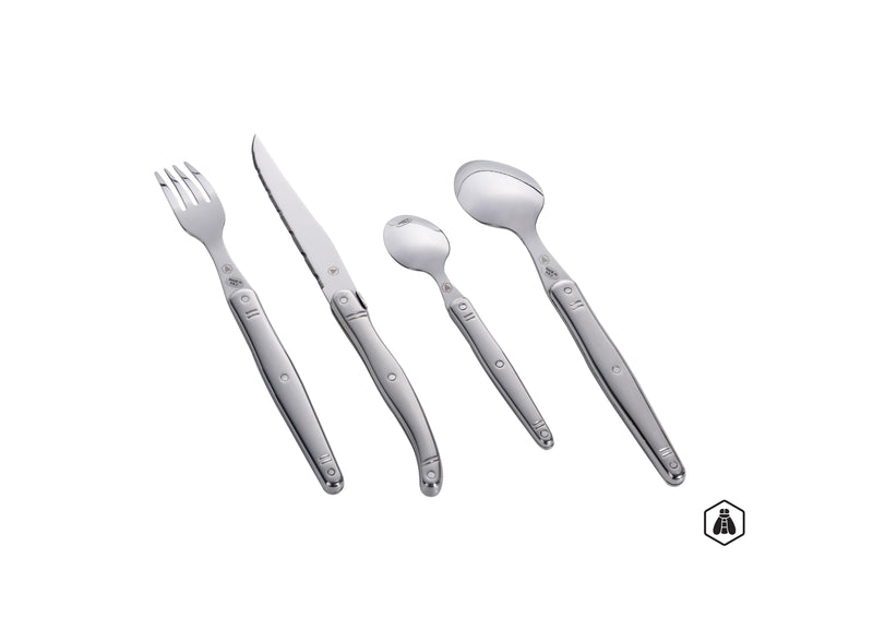 Juego de cubiertos - Acero inoxidable - 16 piezas