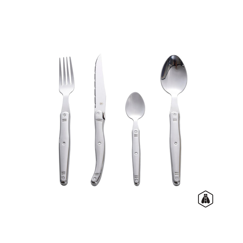 Juego de cubiertos - Acero inoxidable - 16 piezas
