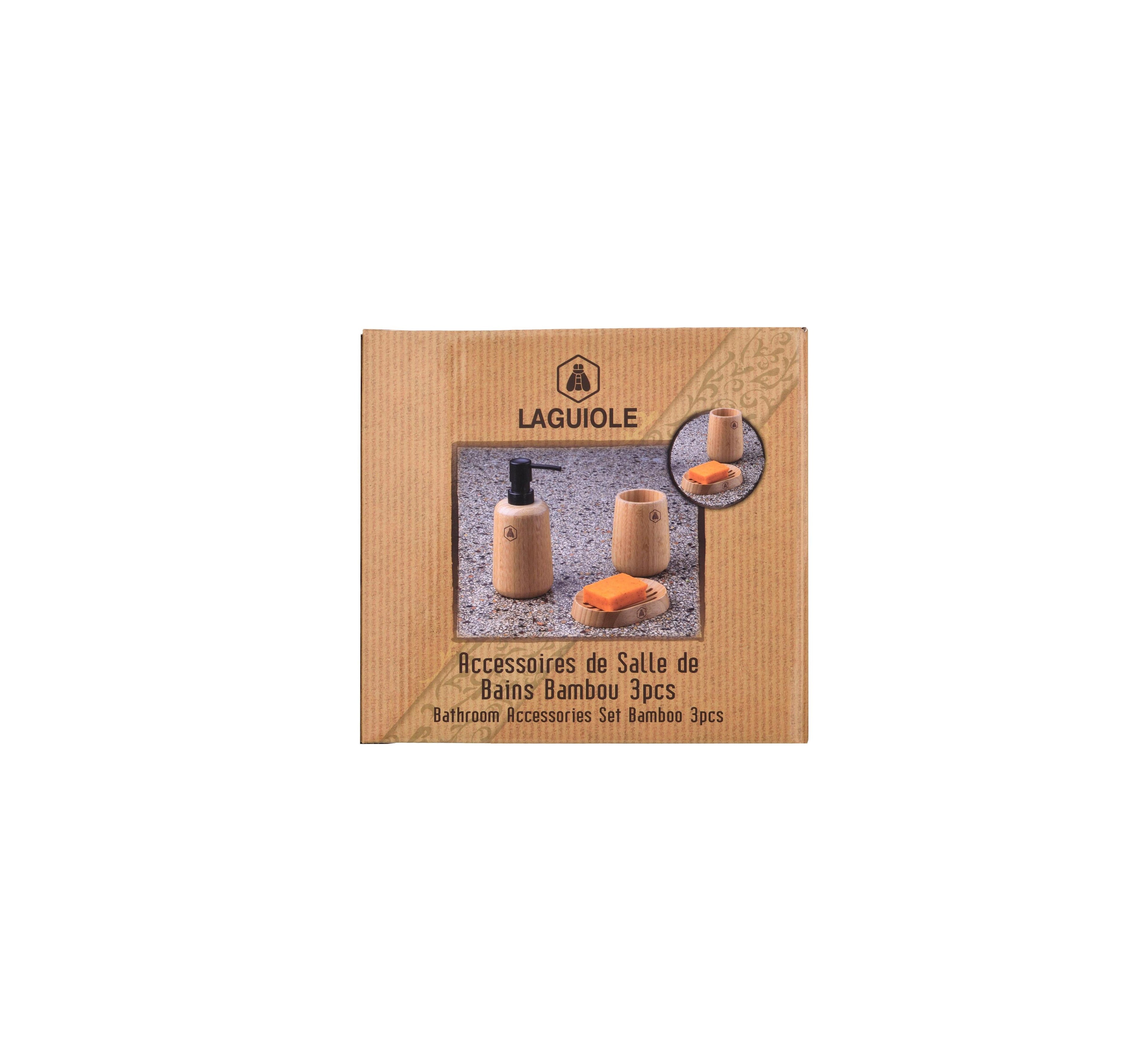 3 Piece Bathroom Set - Bamboo