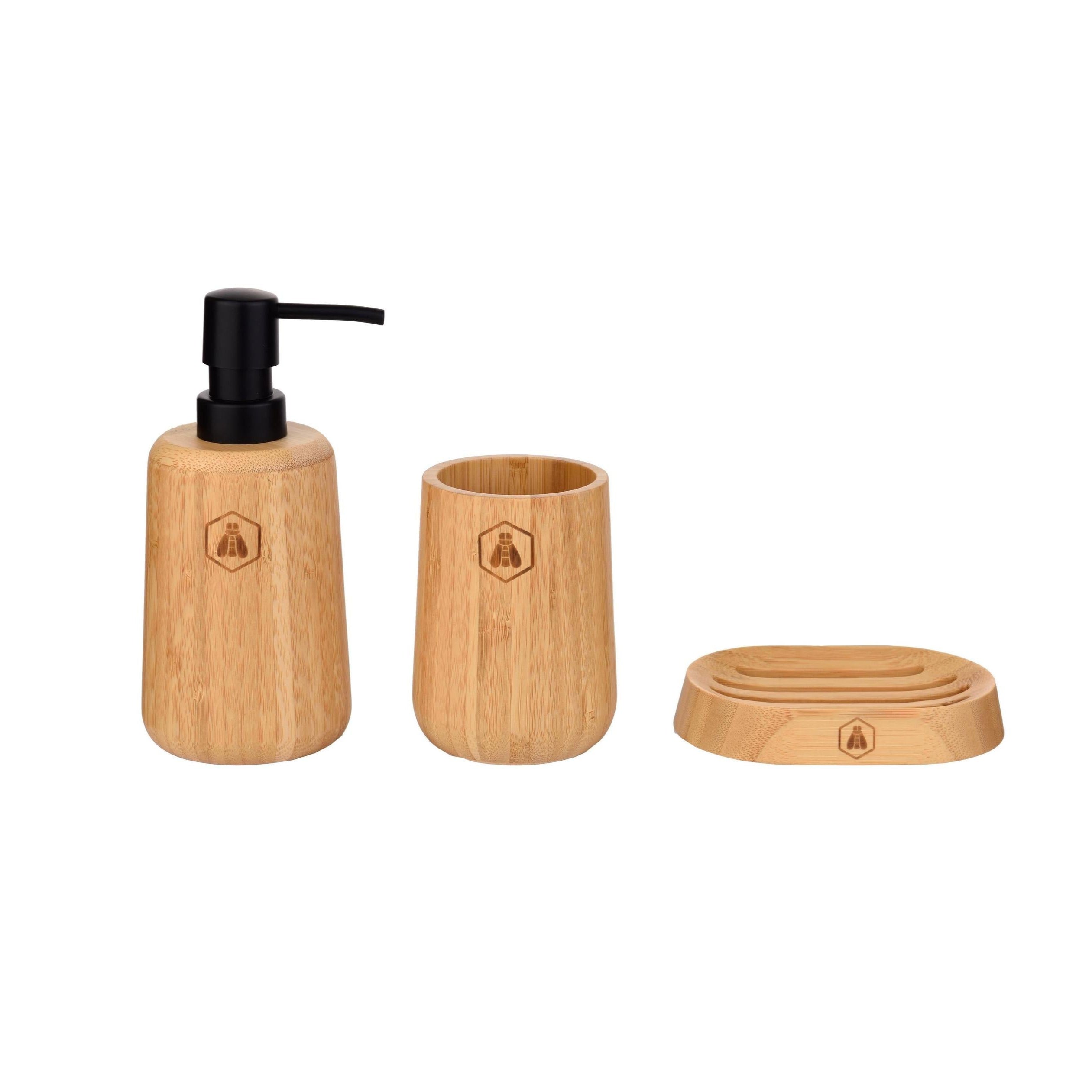 3 Piece Bathroom Set - Bamboo