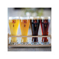 Set Of 4 Beer Glasses On Stand