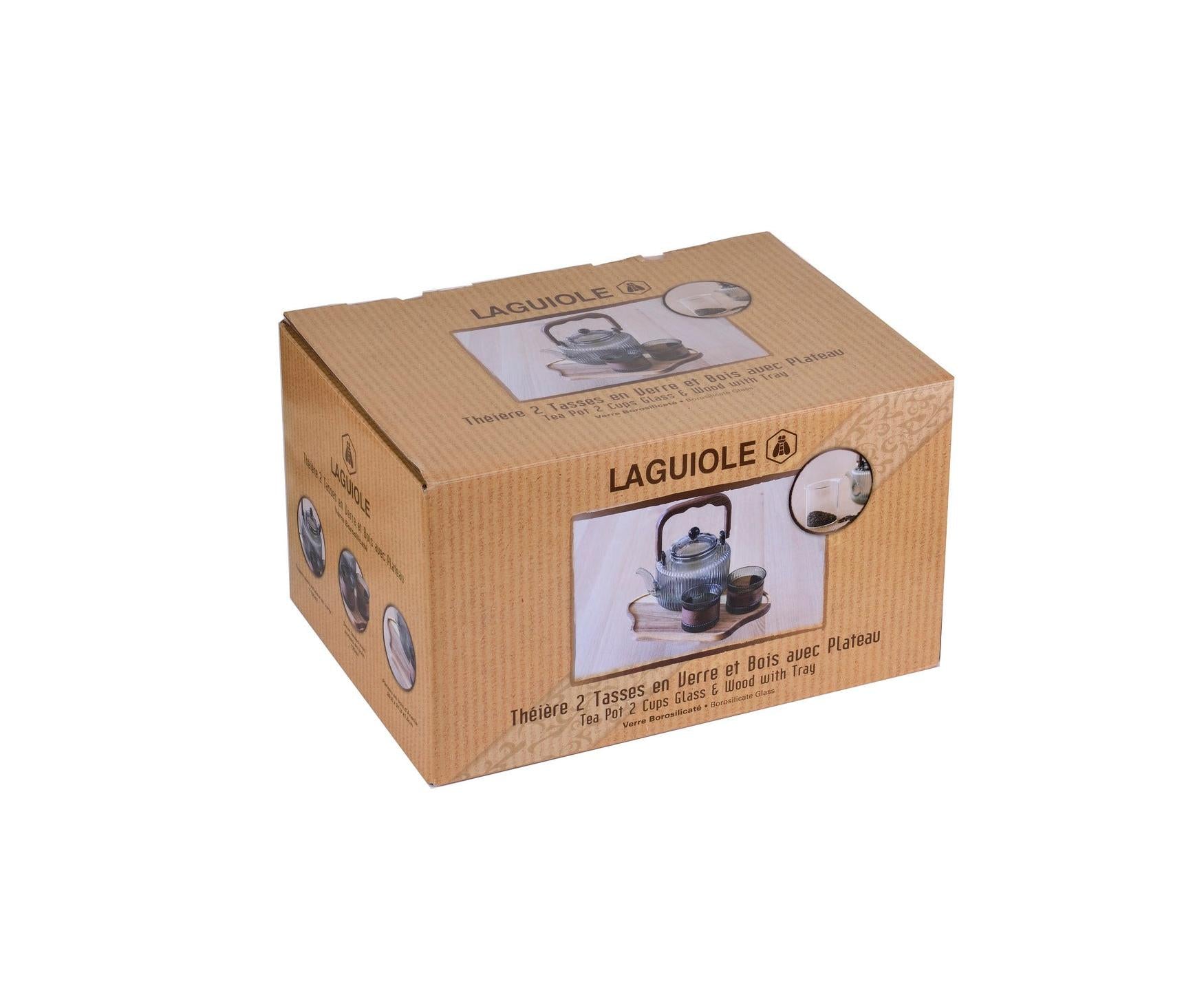 Set De 2 Tasses + Théiere Sur Plateau