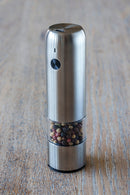 Moulins À Sel Et À Poivre Electrique Avec Support En Bois