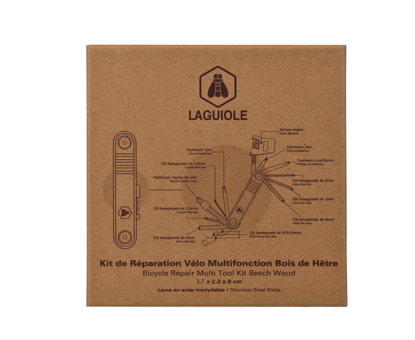 Kit De Réparation Vélo Multifonction Avec Pochette