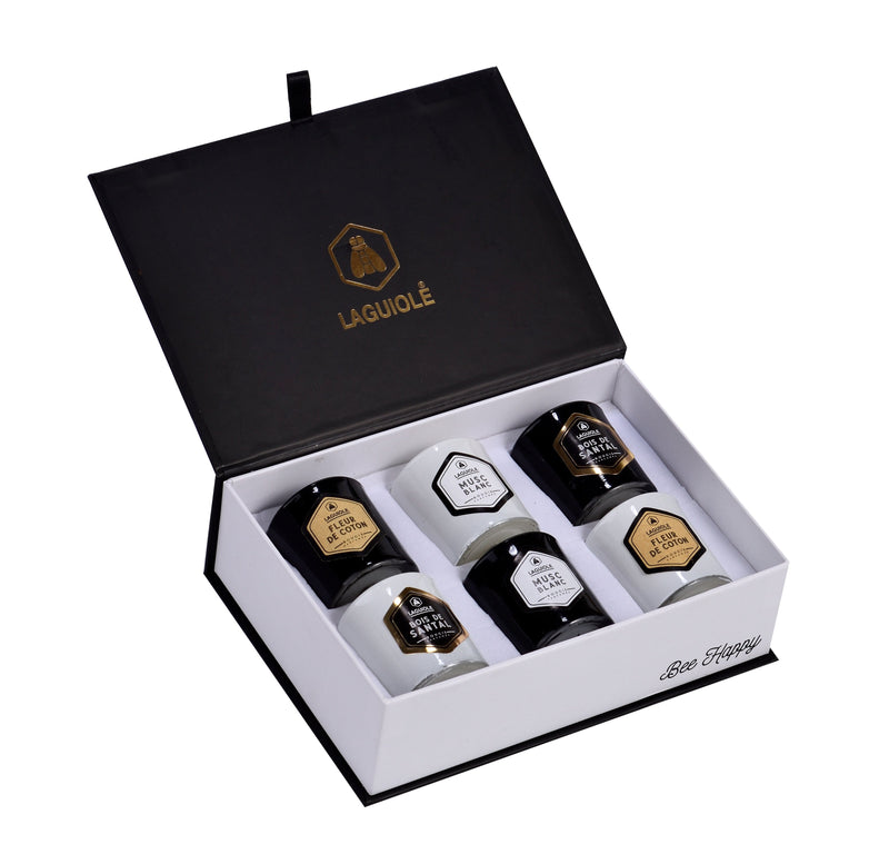 Coffret De 6 Bougies Parfumées - Cire Naturelle