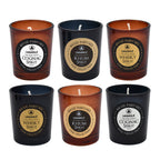 Coffret De 6 Bougies Parfumées - Senteur Whisky Cognac Rhum