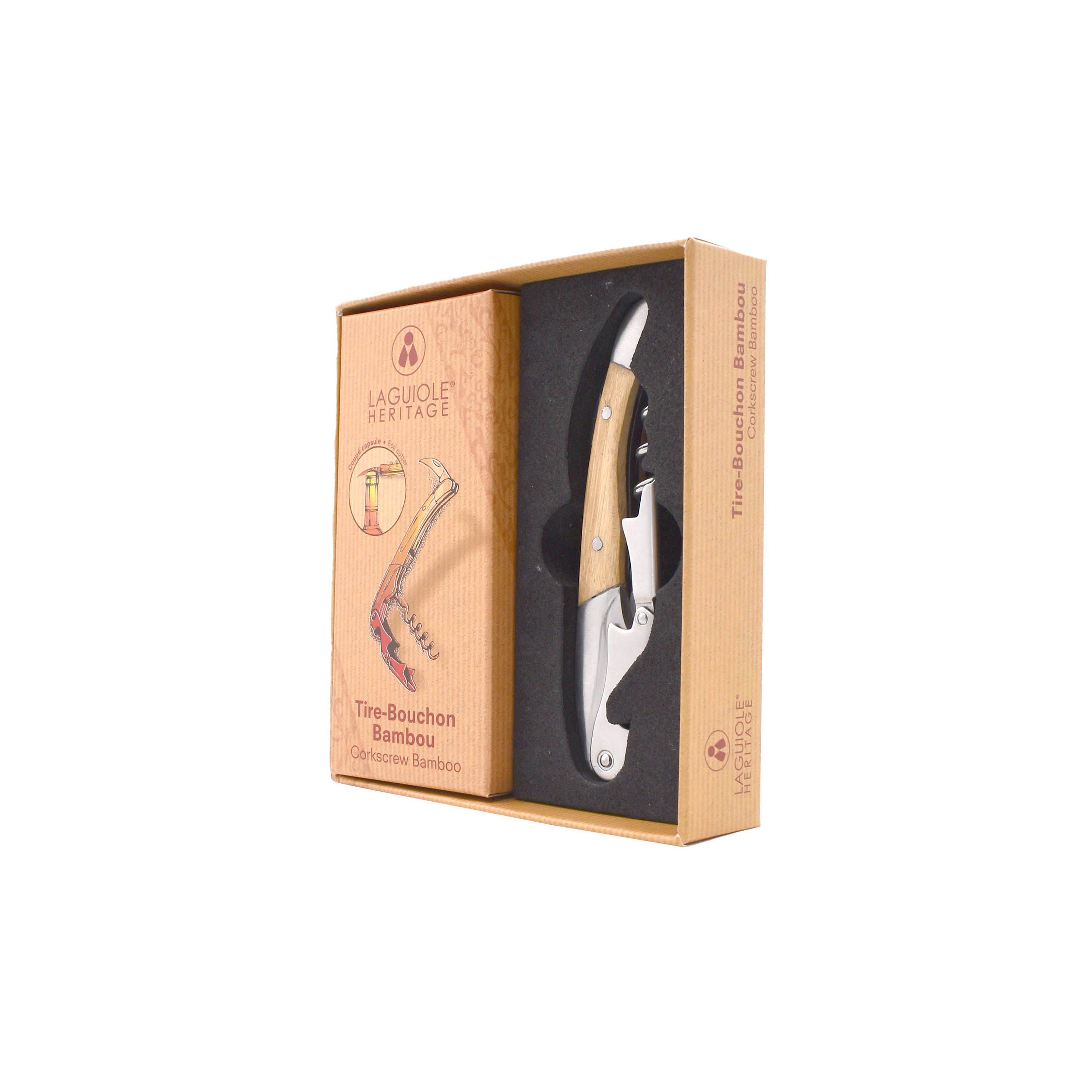 Double Lever Sommelier - Bamboo Wood Handle