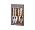 Estuche De 6 Cuchillos Para Carne - Metal
