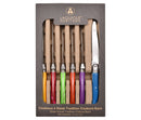 Lag Heritage Coffret De 6 Couteaux À Steack Abs Couleurs