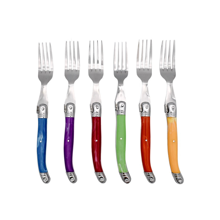 Laguiole Heritage - Assorted Color Cutlery 24 Pieces