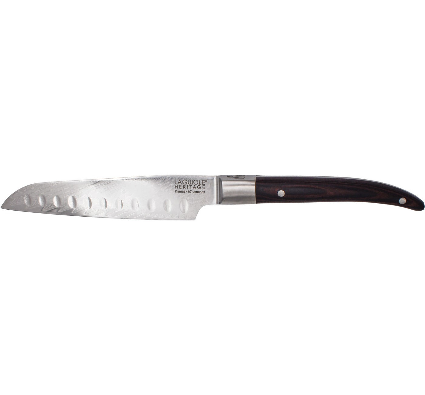 Couteau Santoku Alvéole 18Cm - Bois Noir