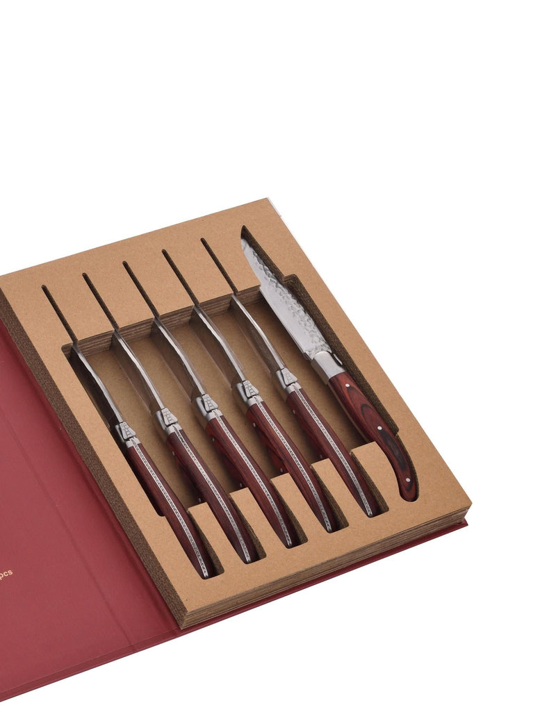 Caja De 6 Cuchillos Para Carne Pakkawood - LG Héritage