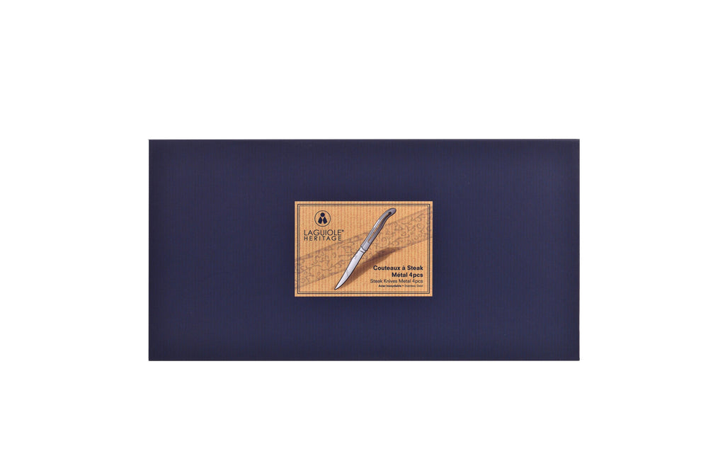 Box Of 4 Table Knives - Metal