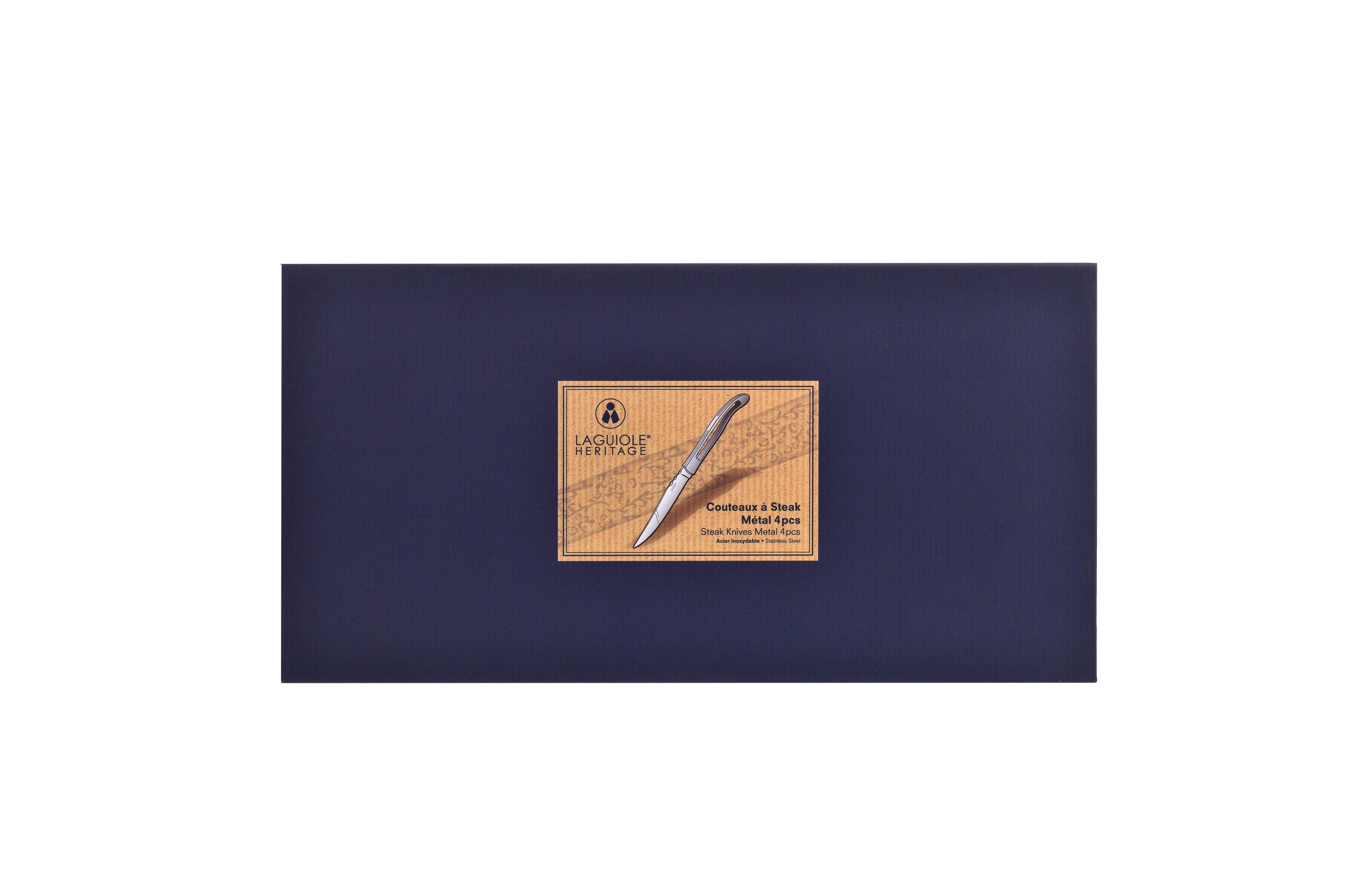 Box Of 4 Table Knives - Metal