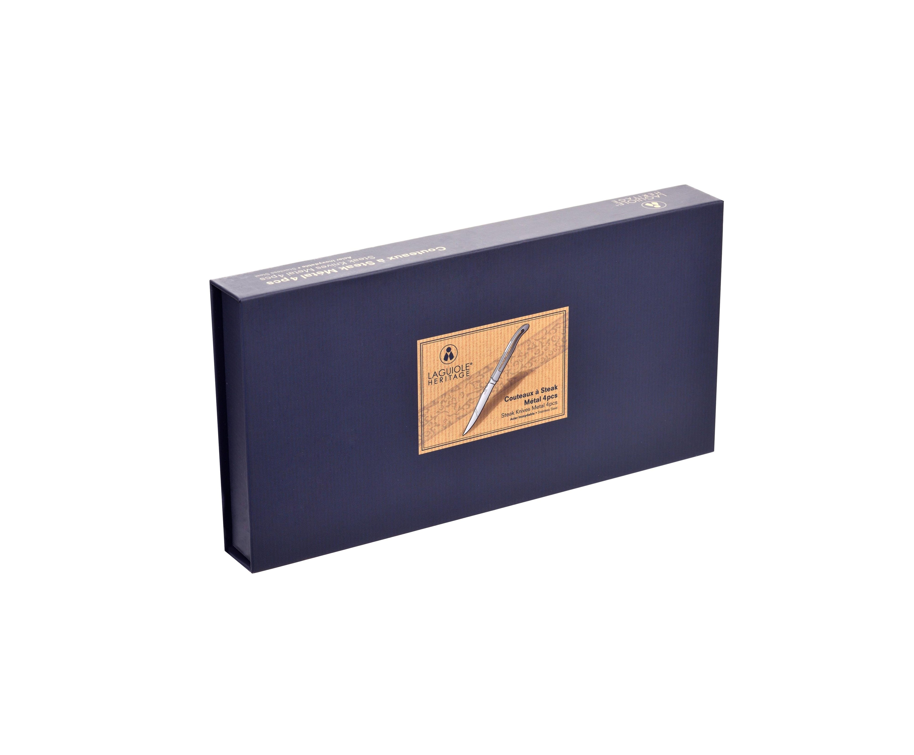 Box Of 4 Table Knives - Metal