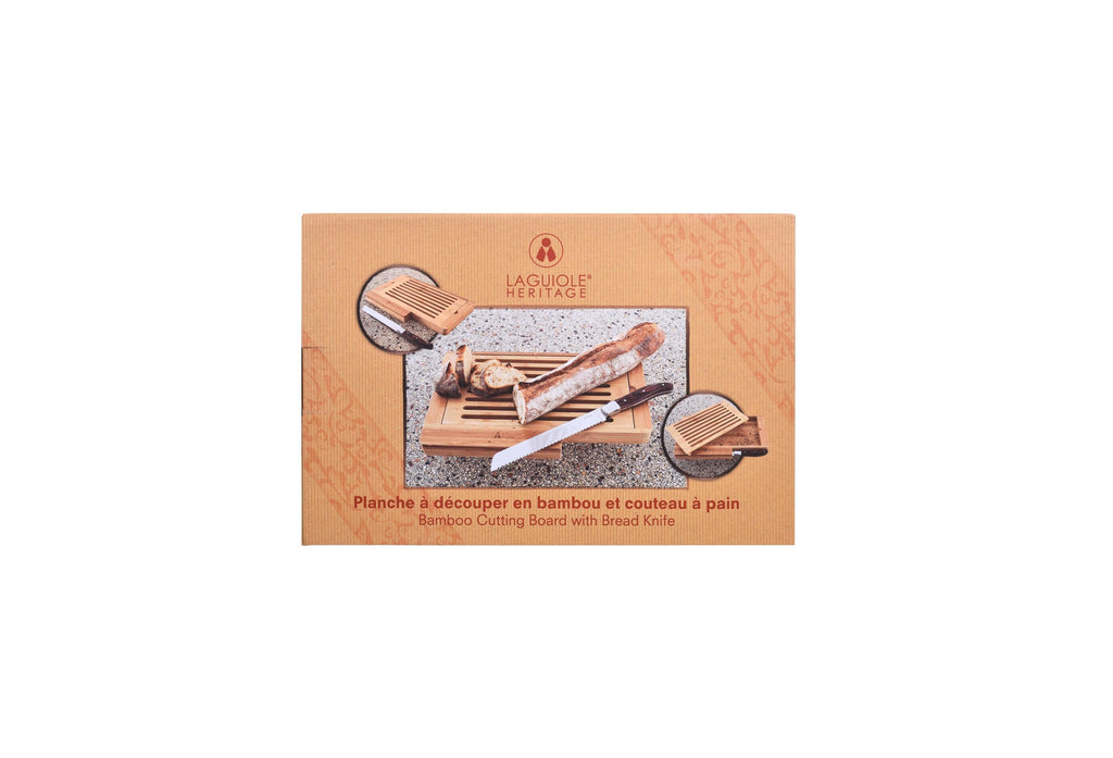 Tabla de Cortar de Bambú con Cuchillo para Pan - LG Heritage