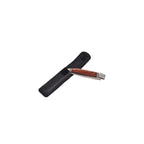 Lag Heritage Coffret Couteau Pliant Et Etui En Cuir Noir - Acier Inoxydable Et Manche En Bois De Rose