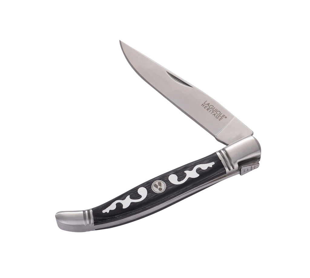 Cuchillo Plegable Mango de Madera Pakka Gris
