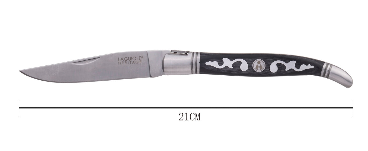 Cuchillo Plegable Mango de Madera Pakka Gris