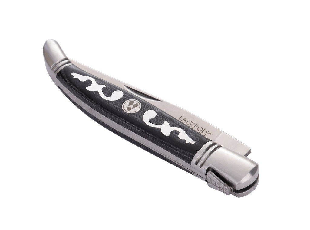 Cuchillo Plegable Mango de Madera Pakka Gris