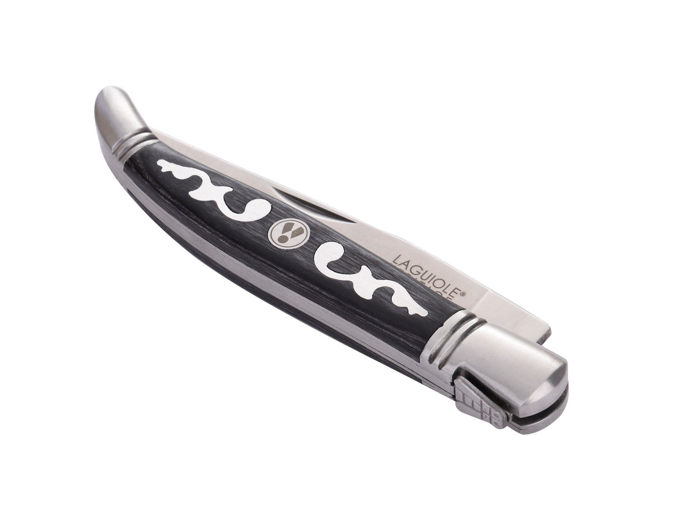 Cuchillo Plegable Mango de Madera Pakka Gris