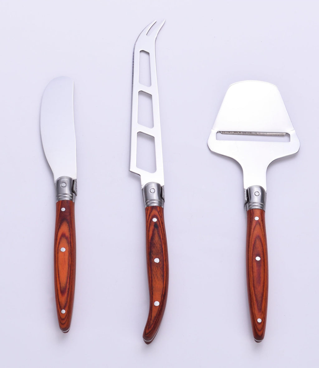 Box Of 3 Cheese Knives - Lg Héritage