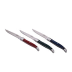 Laguiole Héritage Gift Set of 6 Coloured Wooden Knives