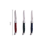 Laguiole Héritage Gift Set of 6 Coloured Wooden Knives
