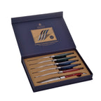 Laguiole Héritage Gift Set of 6 Coloured Wooden Knives