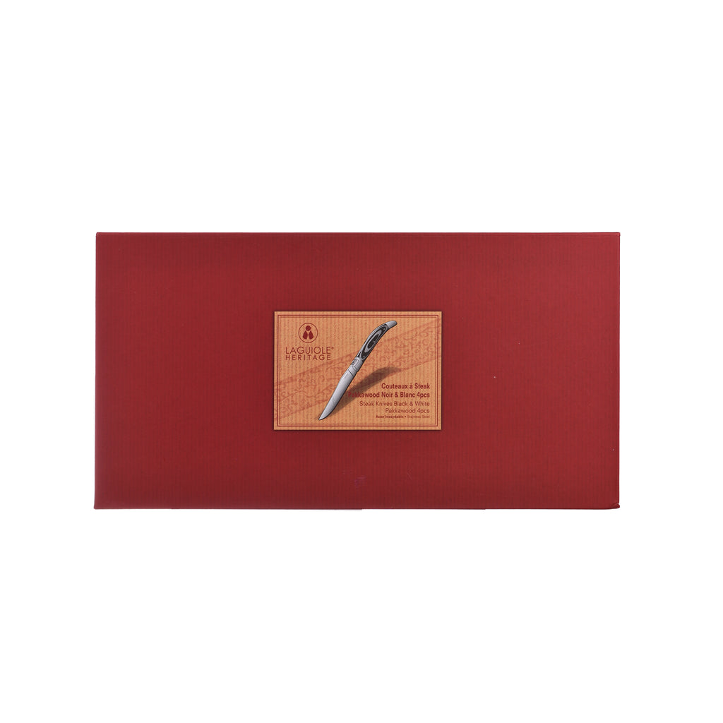 Estuche de 4 cuchillos para carne Laguiole Héritage