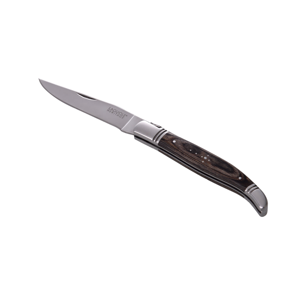 Laguiole Heritage Folding Knife in Pakka Wood - Grey