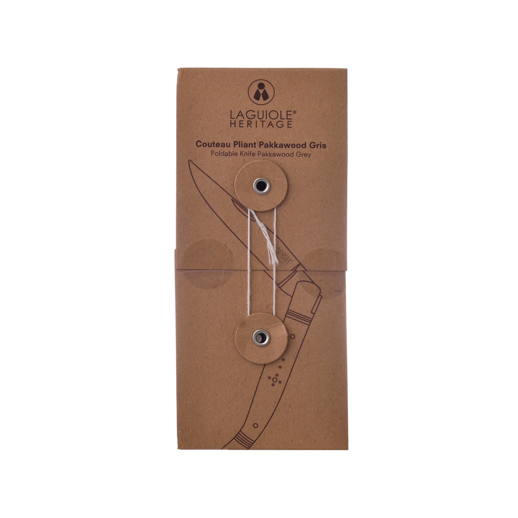 Laguiole Heritage Folding Knife in Pakka Wood - Grey