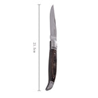 Laguiole Heritage Folding Knife in Pakka Wood - Grey