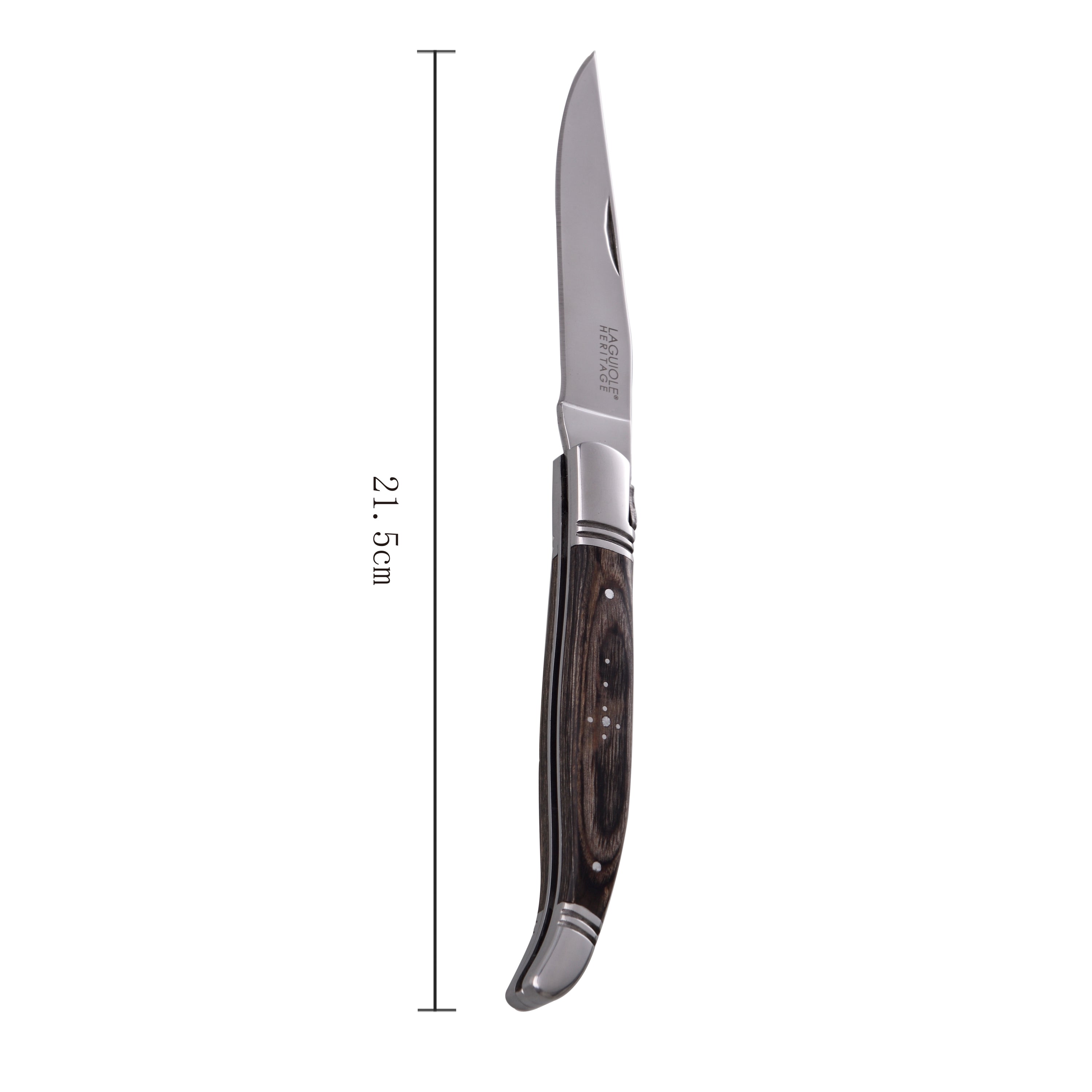 Laguiole Heritage Folding Knife in Pakka Wood - Grey