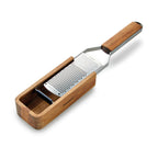 Grano - Râpe Avec Manche Et Récipient En Bois D'Accacia - Bois